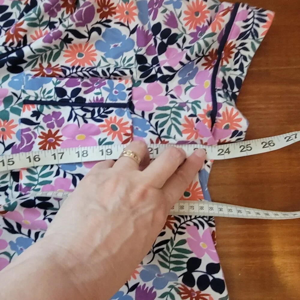 Kate Spade New York Black Label Spring Floral Pajama Top Short Sleeve